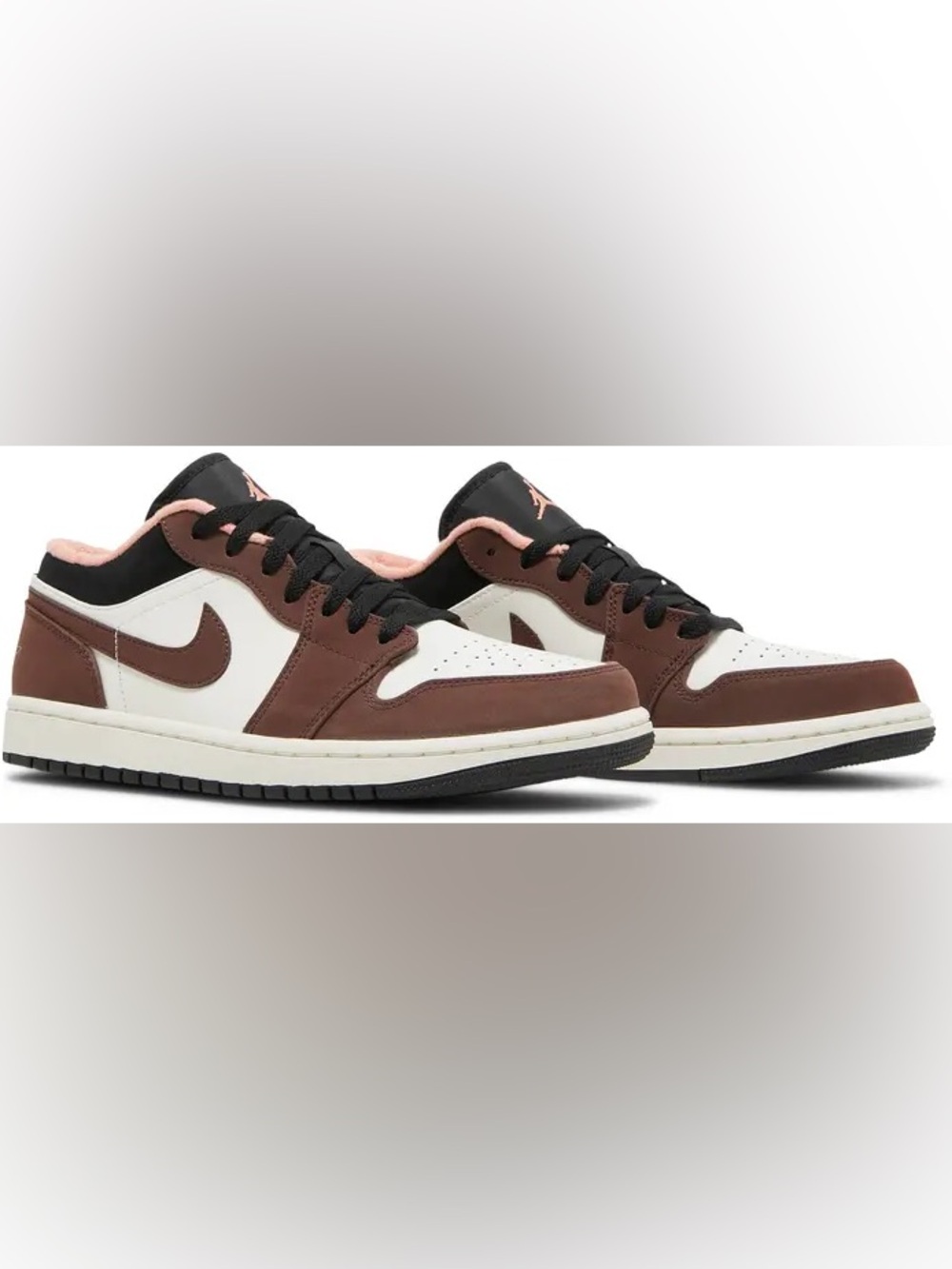 Nike Air Jordan 1 Low Brown Cream Mocha Style Sneakers Size 8